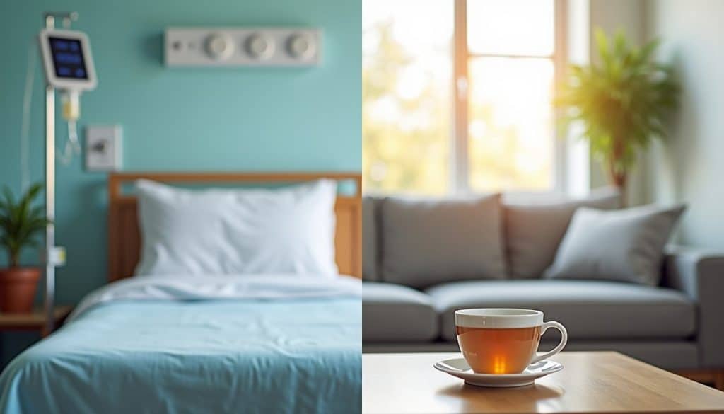 outpatient versus hospital care