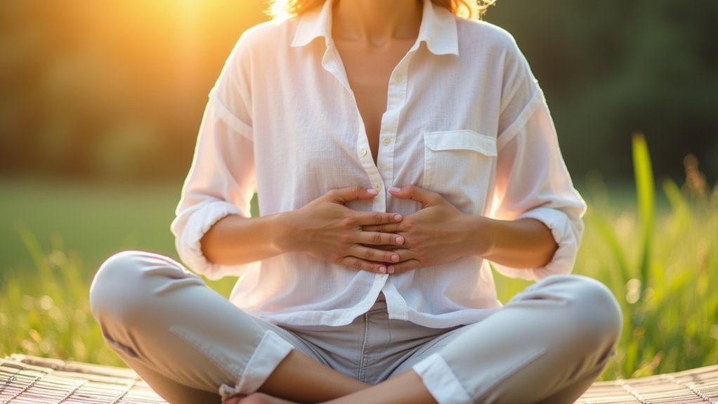 diaphragmatic breathing calms panic physiologically