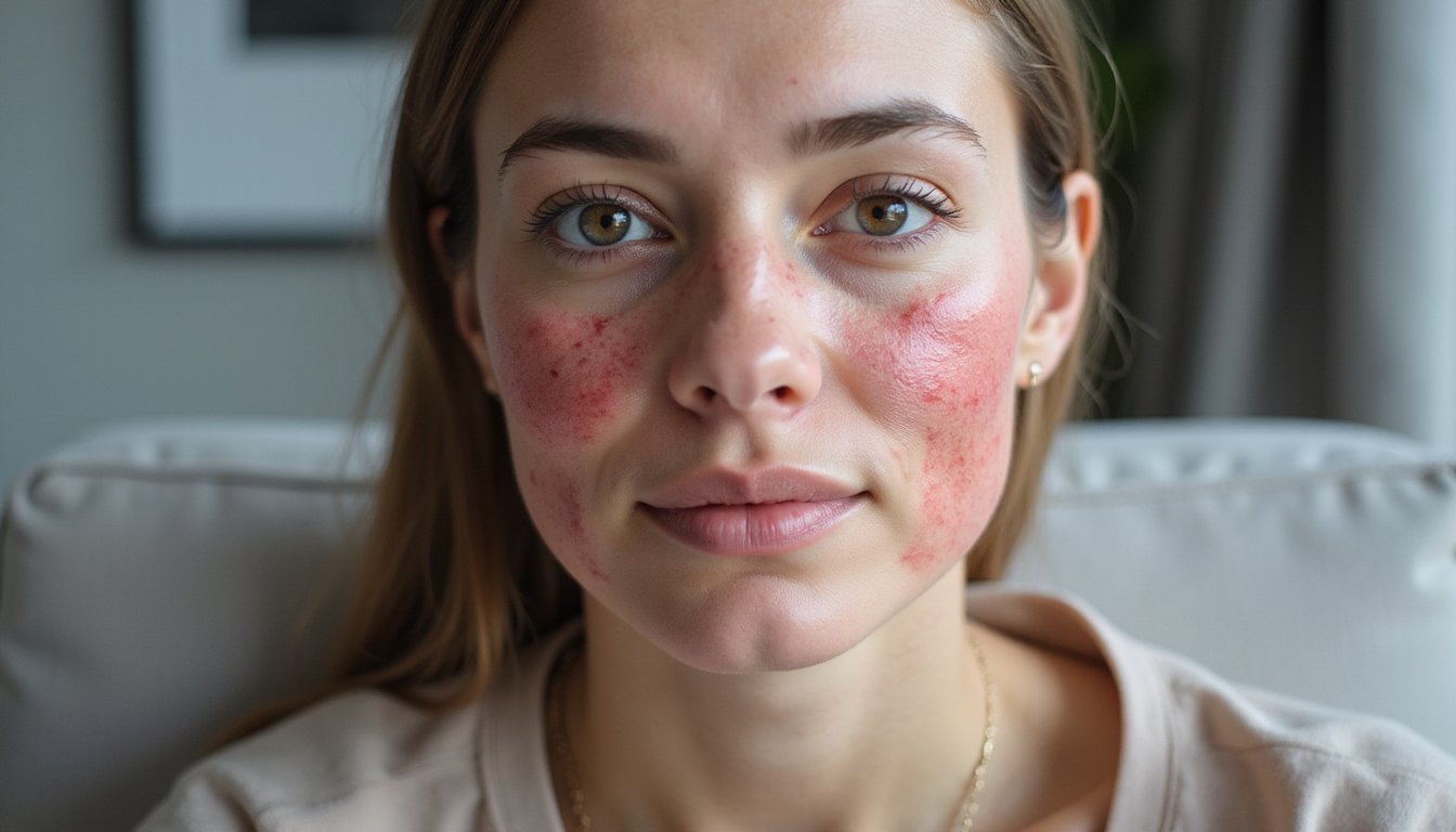 alcohol causes visible inflammation and redness