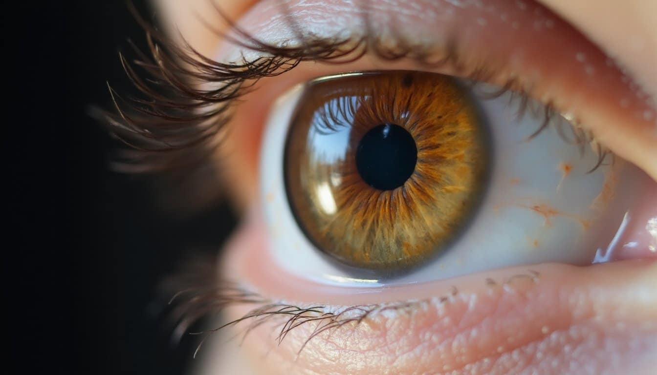 bloodshot light sensitive blurred vision