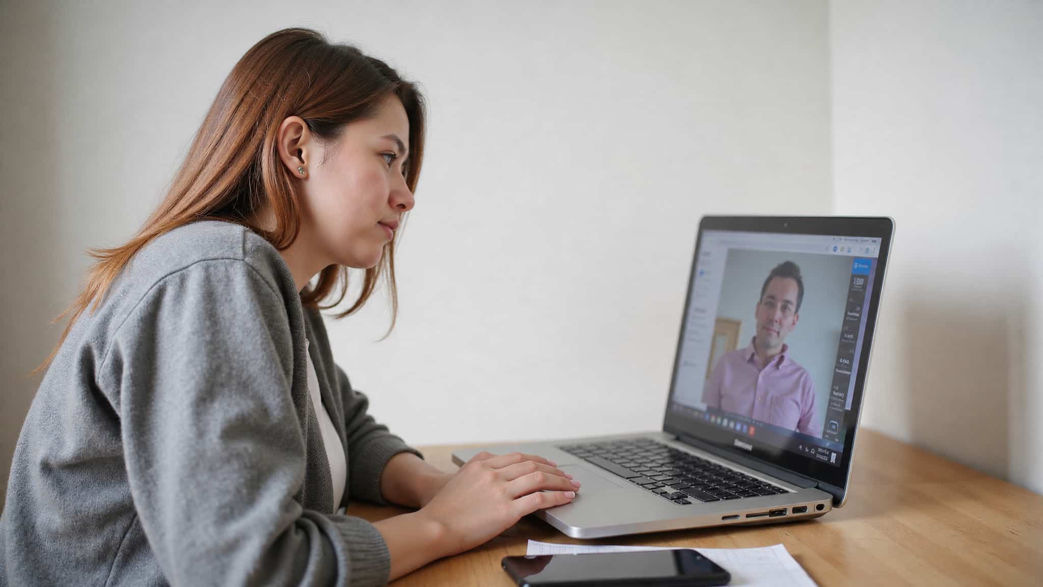 Virtual alcohol counseling session