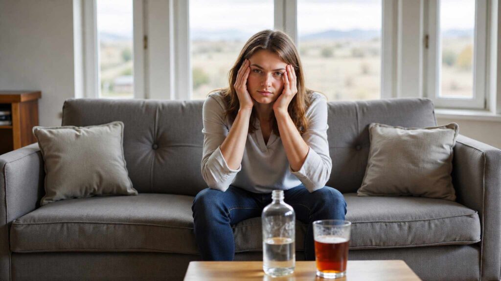 Alcohol's depressant effects.