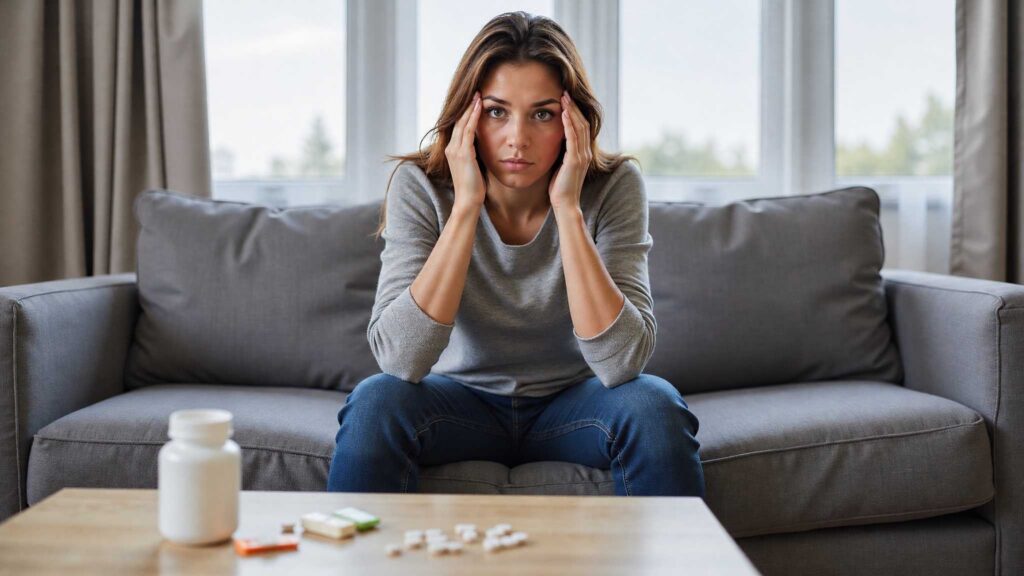 Drug-induced paranoia symptoms.